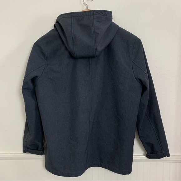 Levi’s Fleece Lined Hooded Trucker Jacket Mens XXL Navy Blue - Picture 5 of 16